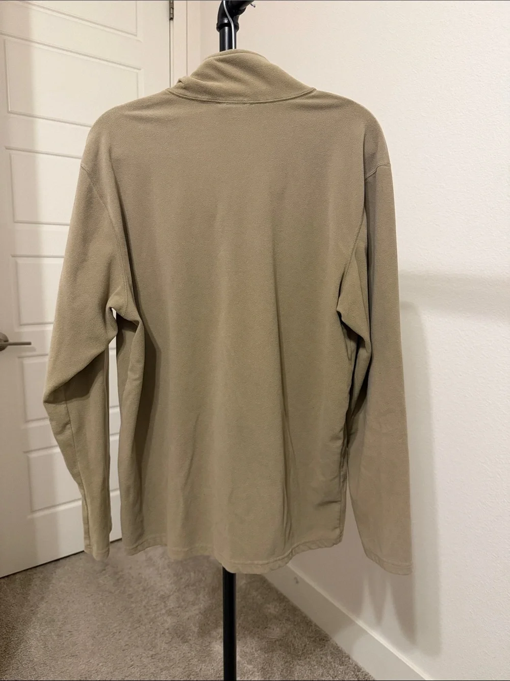 The North Face Men's Half-Zip Fleece Pullover Khaki Tan - Size Large